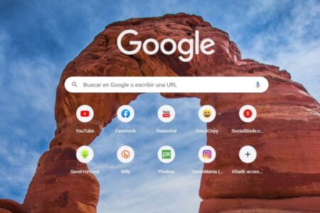 Como cambiar el fondo de Google